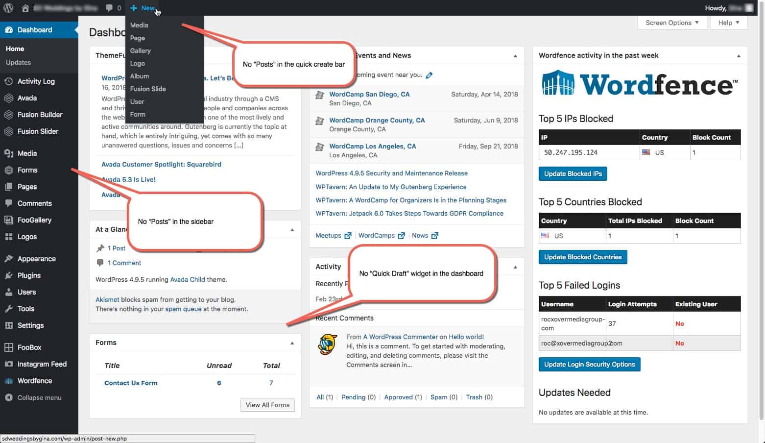 How to Remove ‘Posts’ (Blog) Post Type from WordPress WP Site Pros