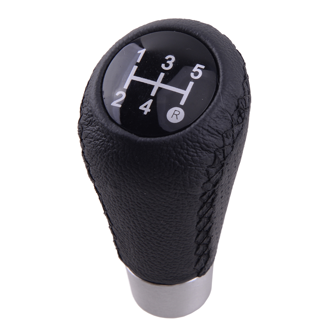 5 Speed Car Auto Leather Manual Gear Shift Stick Knob Shifter Lever