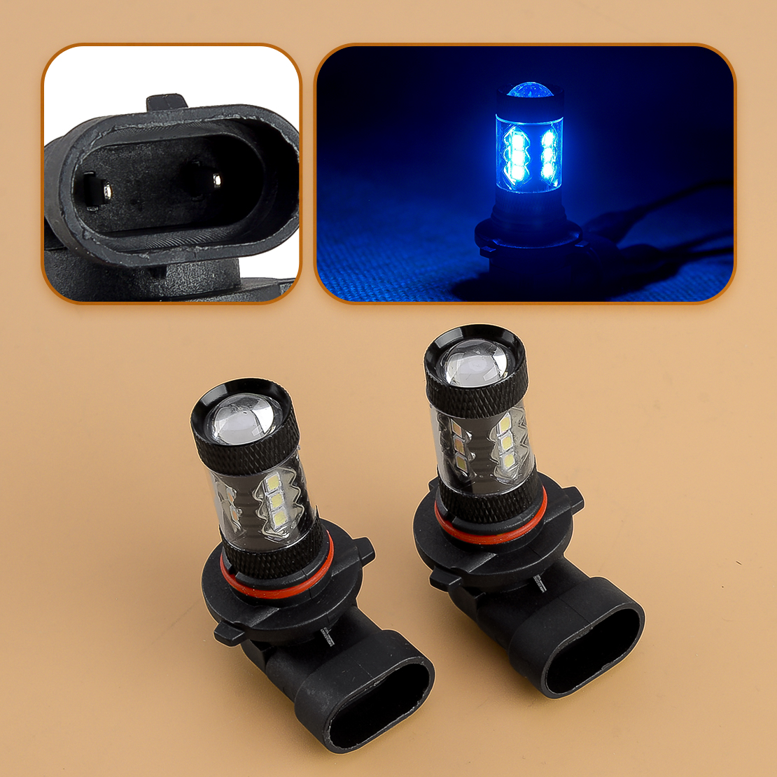 9005 Blue LED DRL Daytime Running Lights Bulbs Fit For Honda Accord