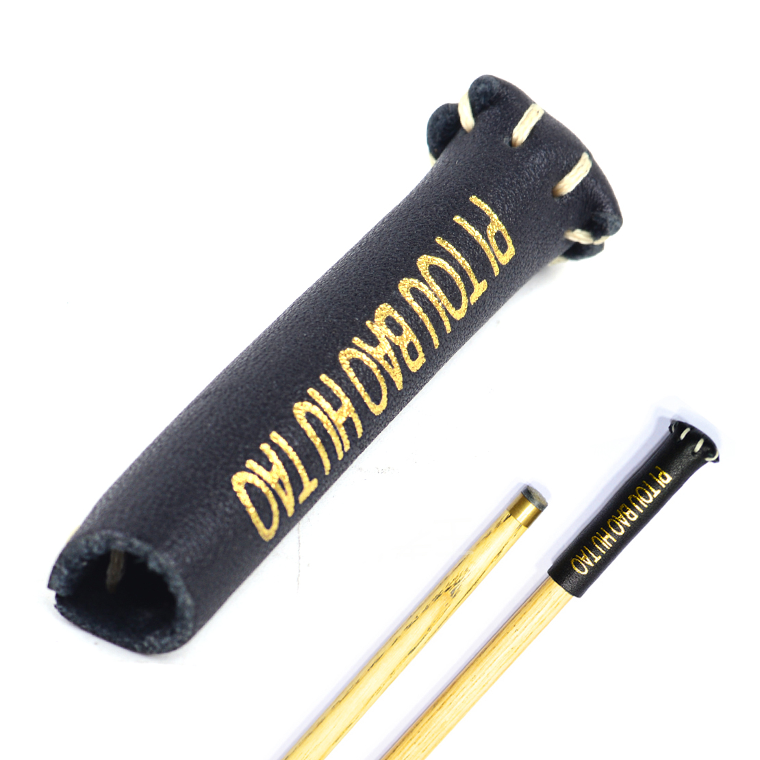 Leather Snooker Stick Wrap Pool Cue Tip Protect Cover Sleeve Fit For 1011mm ut eBay