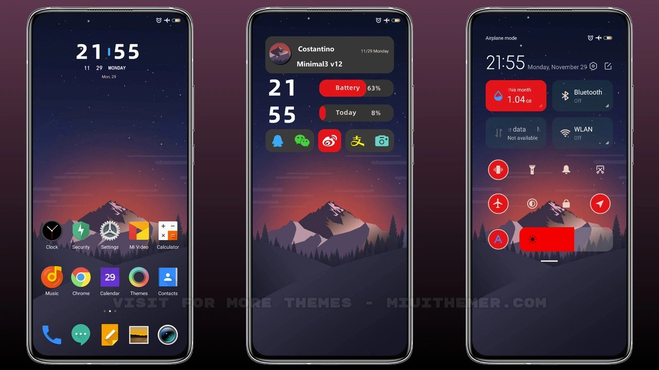 Minimal3 v12 MIUI theme for Xiaomi and Redmi devices MIUI Themer
