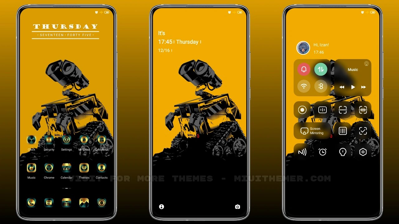 WALLE MIUI theme for Xiaomi and Redmi devices MIUI Themer