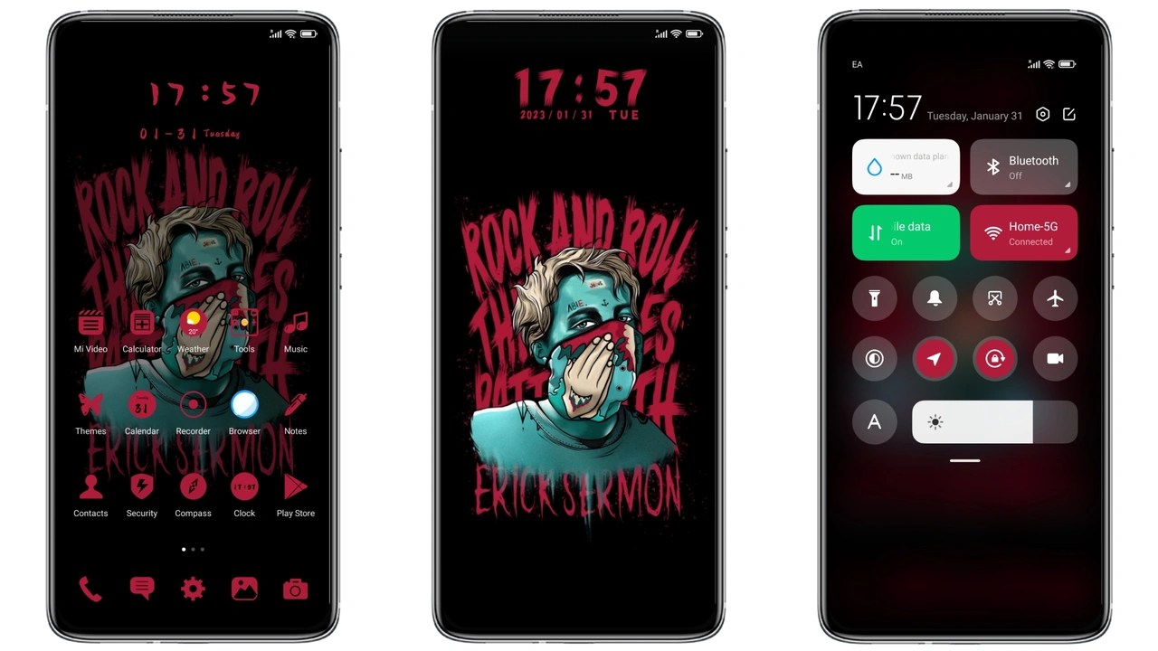 Indie rock MIUI theme for Xiaomi and Redmi Phones MIUI Themer
