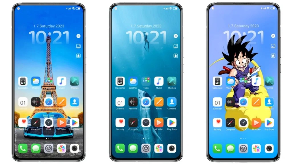 24 Wallpapers MIUI theme ENIXui for Xiaomi and Redmi phones MIUI Themer