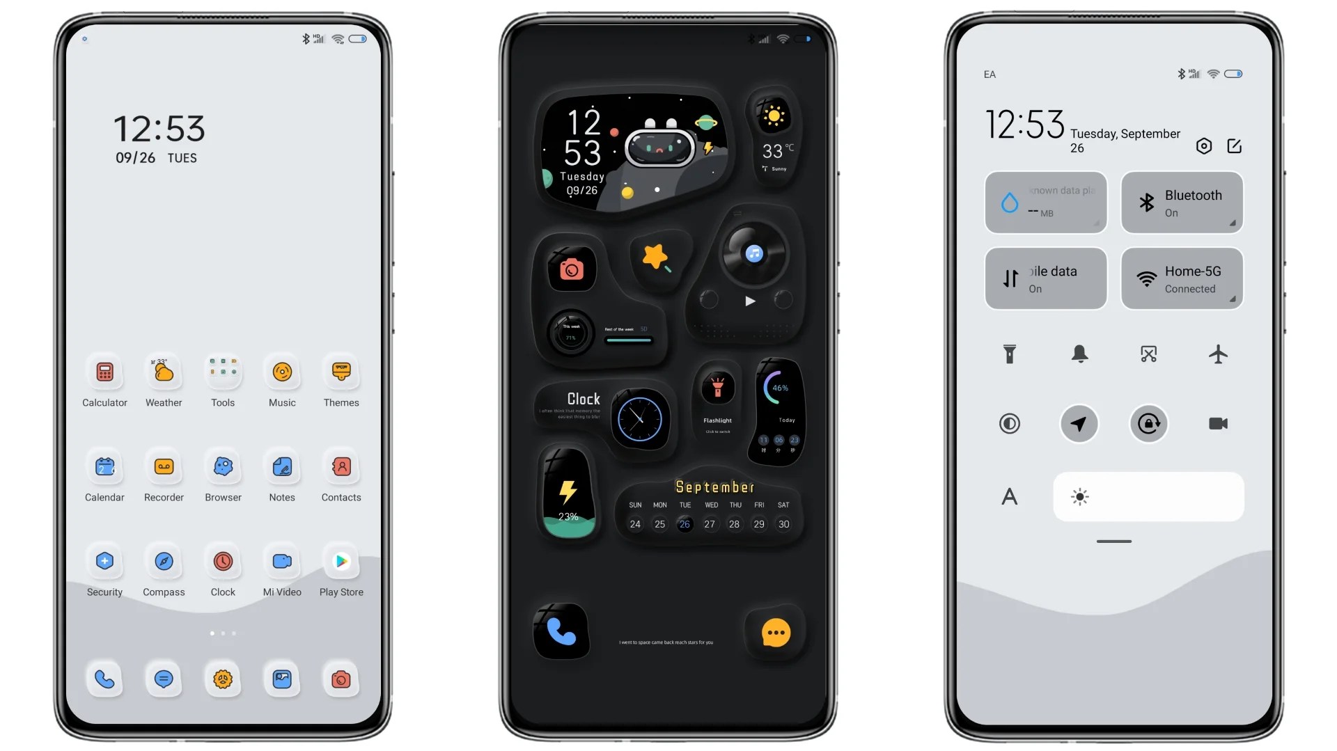 Spaceman MIUI theme for Xiaomi and Redmi phones MIUI Themer