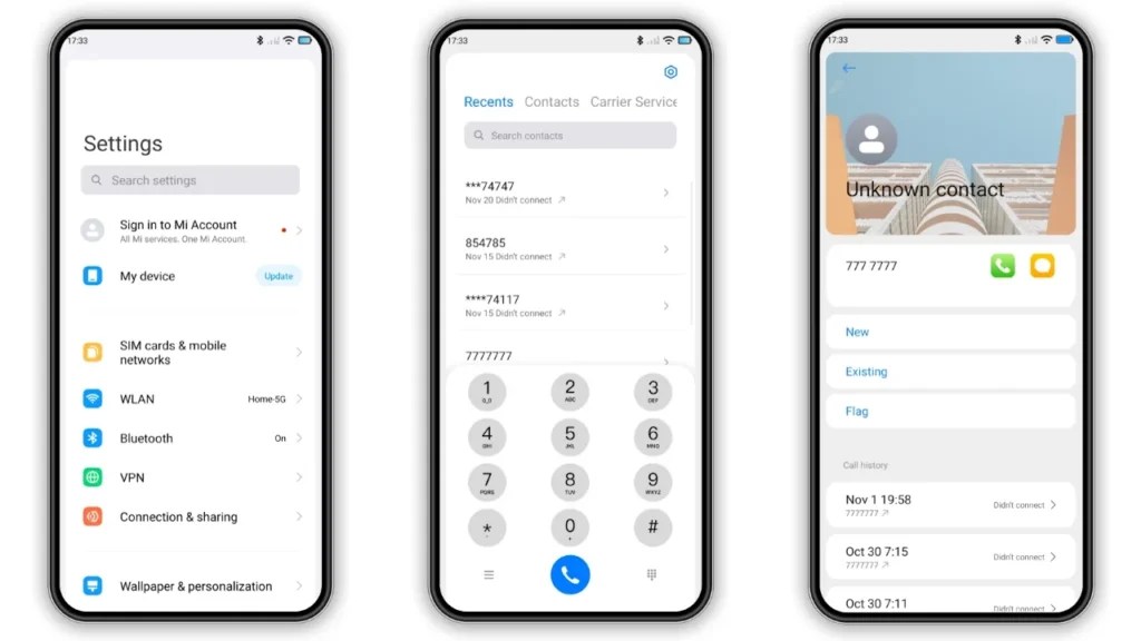 3 Color Wallpapers MIUI theme HyperUI V3 for Xiaomi and Redmi phones