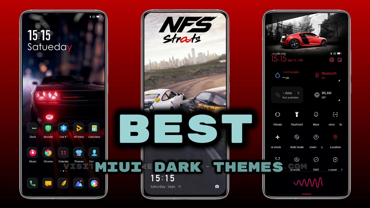 Best dark themes collection for MIUI 14/13/12 Devices MIUI Themer