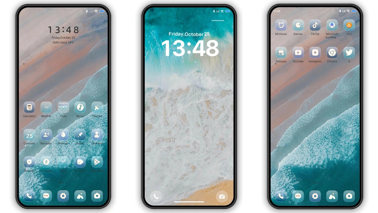 Native Pro waves HyperOS Theme for Xiaomi and Redmi Phones MIUI Themer