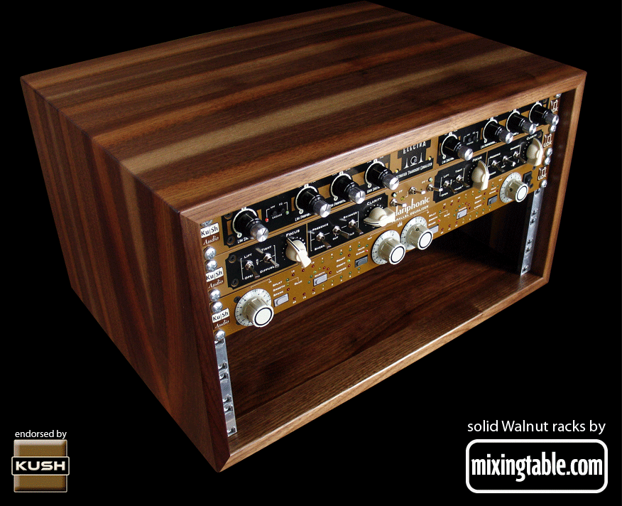 19 inch walnut racks for audio gear by
