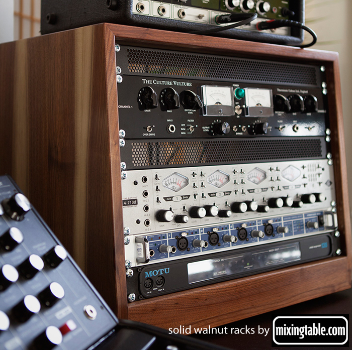 19 inch walnut racks for audio gear by