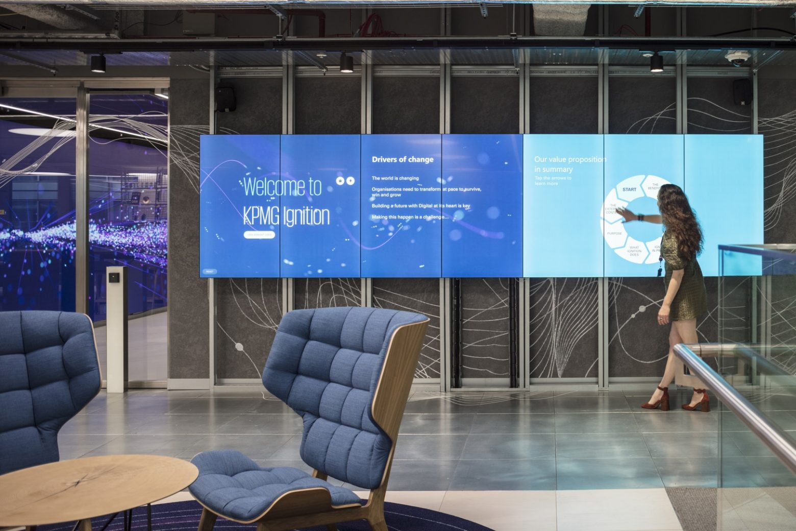 MCM explore digital innovation at the KPMG Ignition centre Mix Interiors