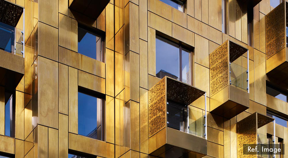 Brass Cladding Solutions MIXX CLADDING