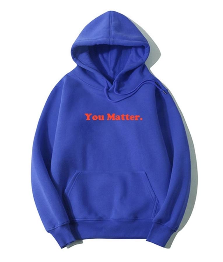 You Matter Hoodie Black Pullover Hoodie Mjackets