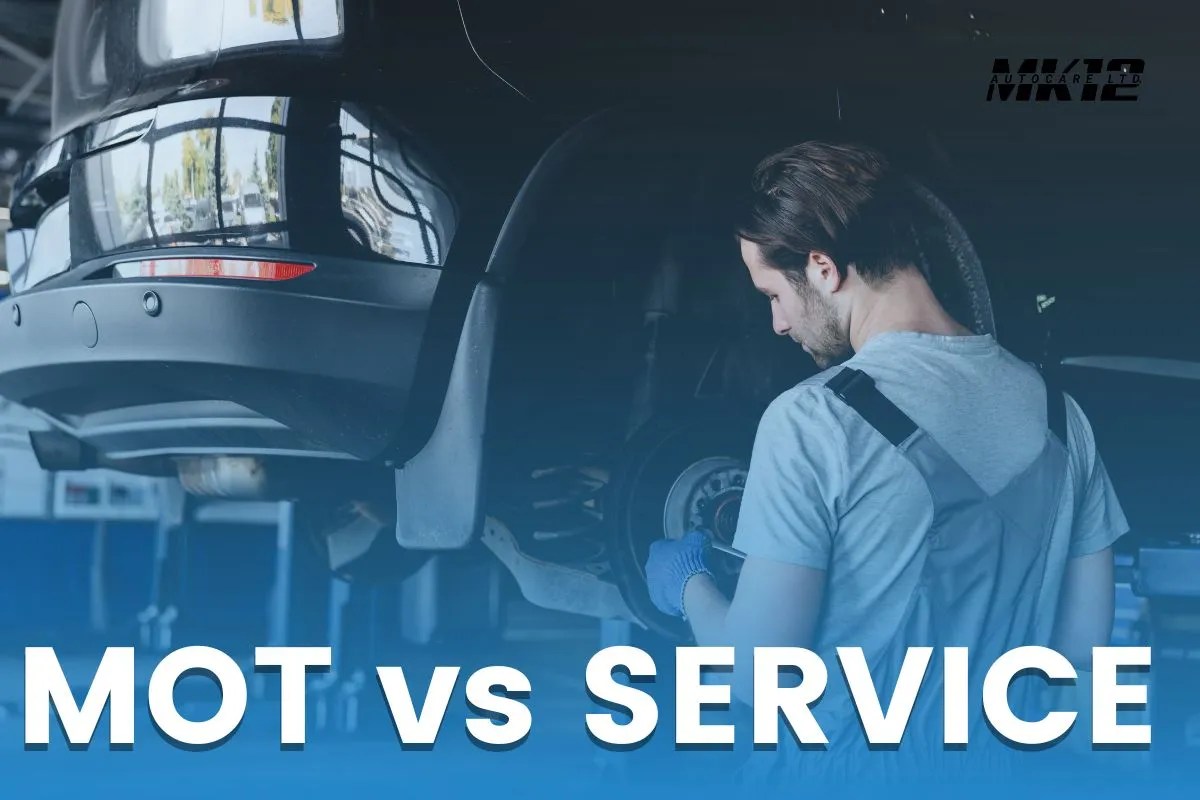 Difference between MOT and Service in the UK