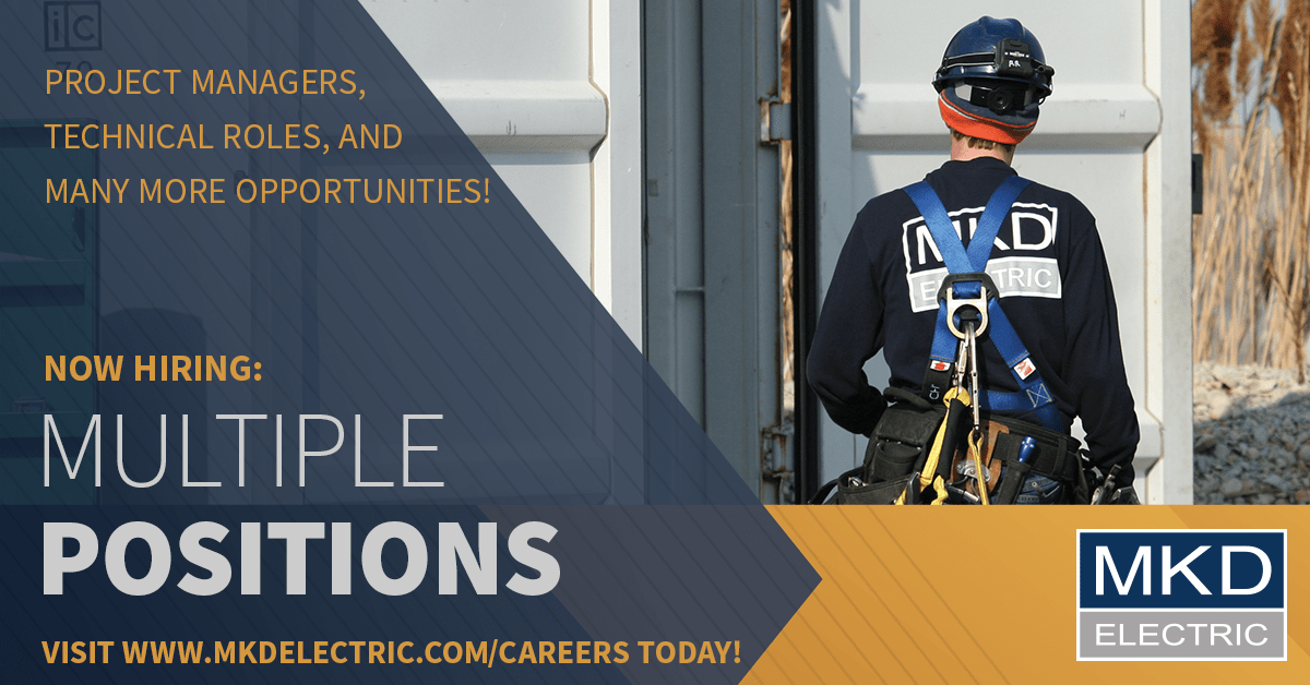 Industrial Electrician Jobs MKD Electric Careers