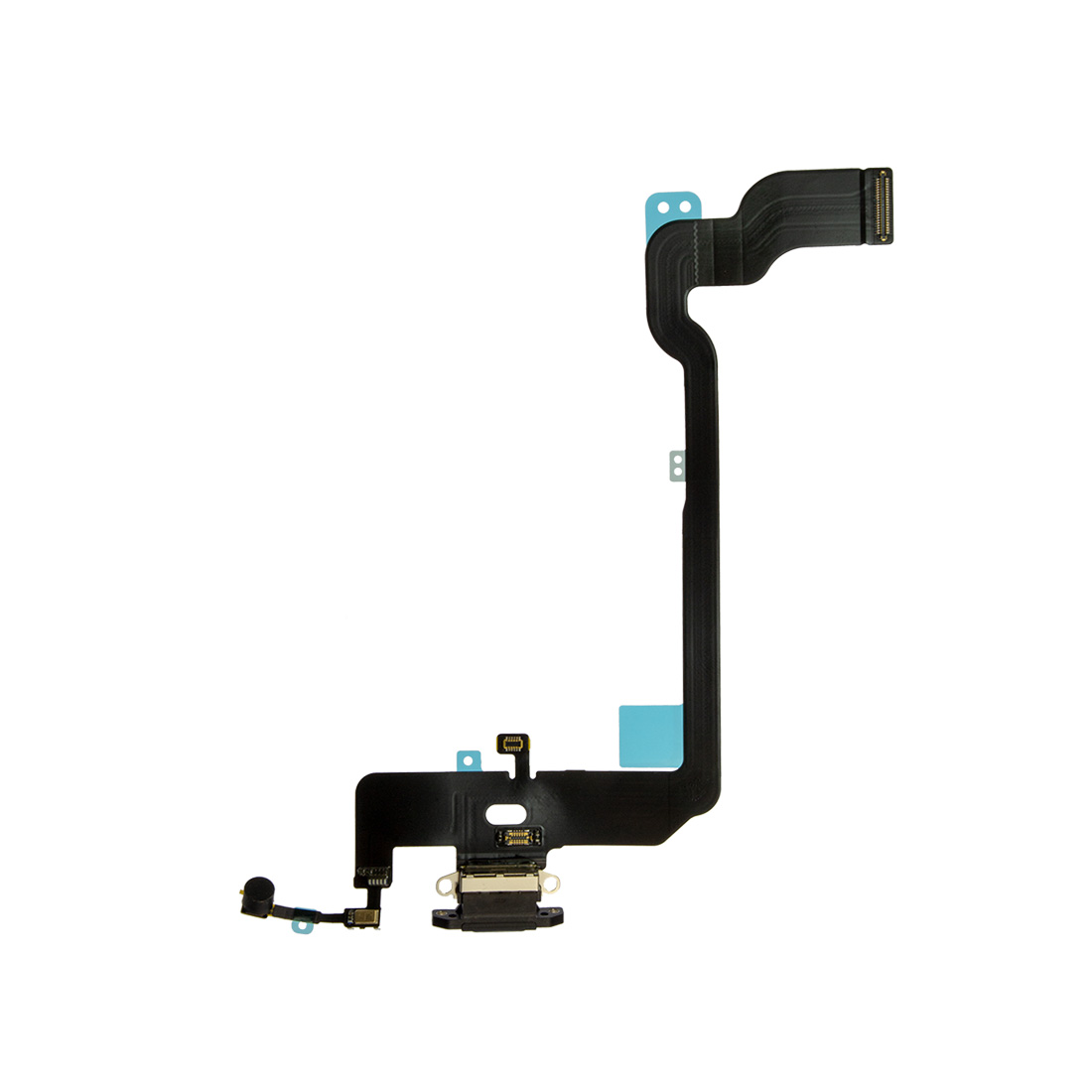iPhone Xs Charging Port +Flex Black (OEM New) MK Mobile