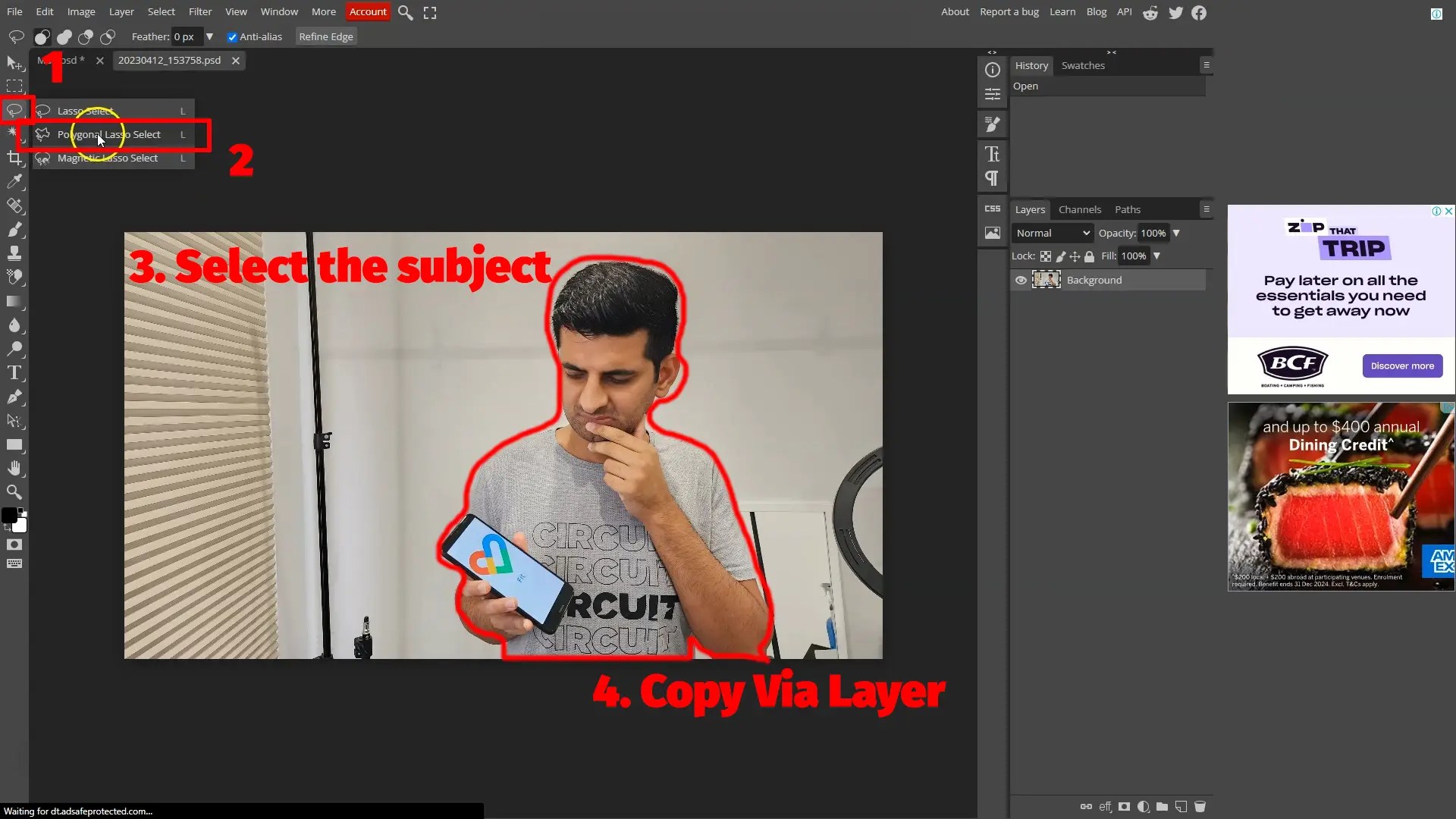 How to Remove Background in Photopea (4 Best Ways)