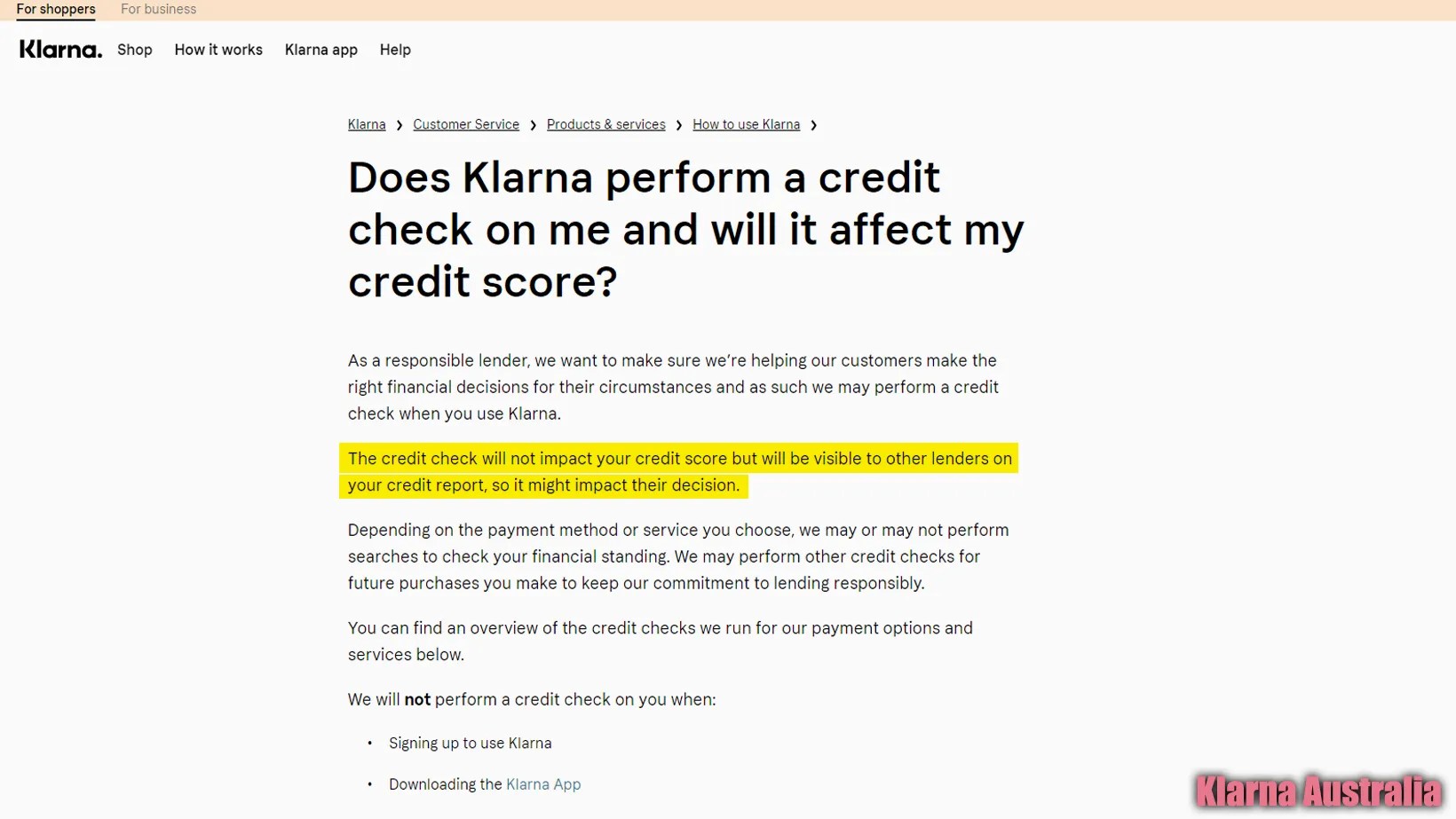 Does Klarna Affect Your Credit Score in the US, UK, & Australia