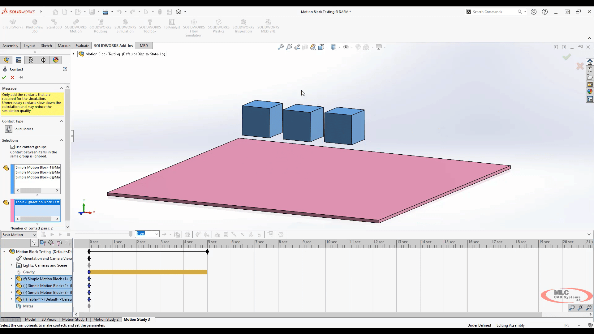 SOLIDWORKS Motion Tutorial Series 6 How to use Basic Motion
