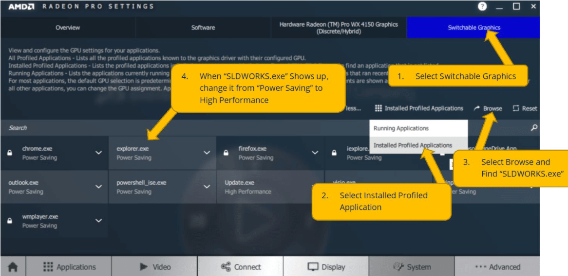 How to Force SOLIDWORKS to Use Your Graphics Card