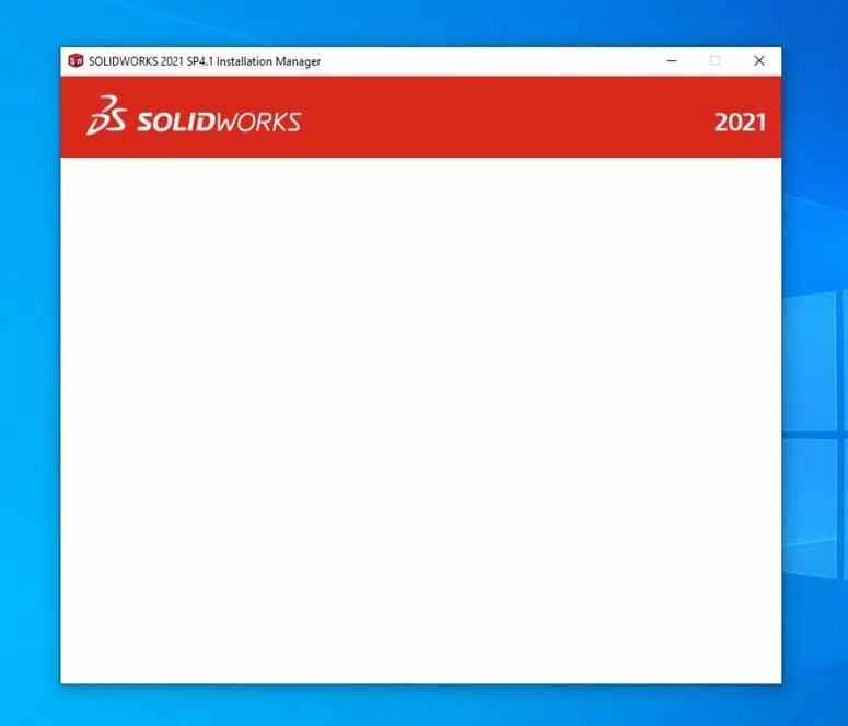 Blank SOLIDWORKS Installation Manager Resolution