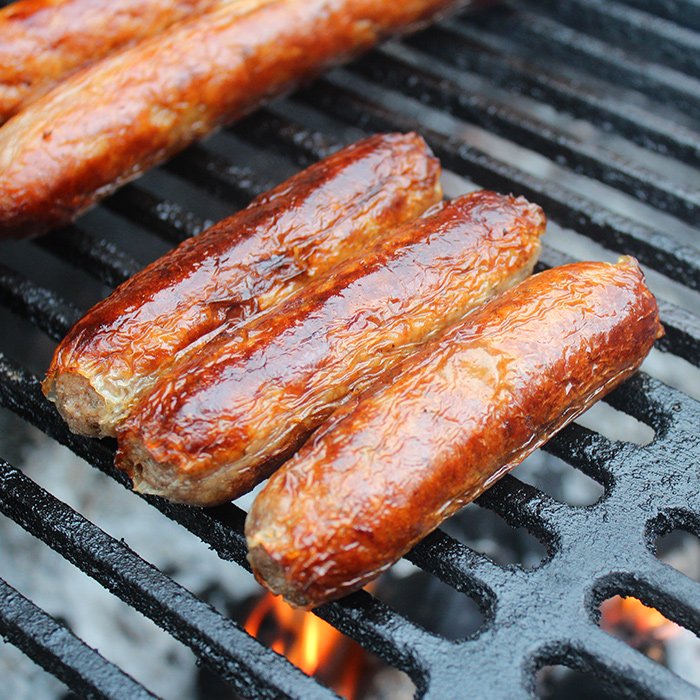 CP Tasty Halal Beef Sausages (Pallet; 153 X Large Boxes; 681.46kg Total