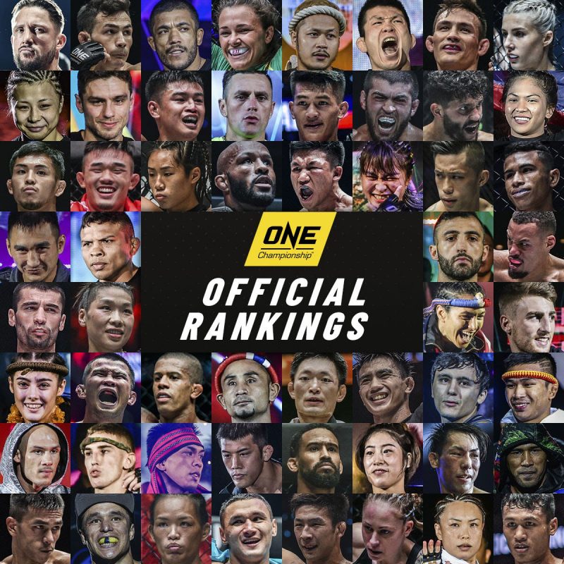 ONE Championship unveils official division rankings MMA Crossfire