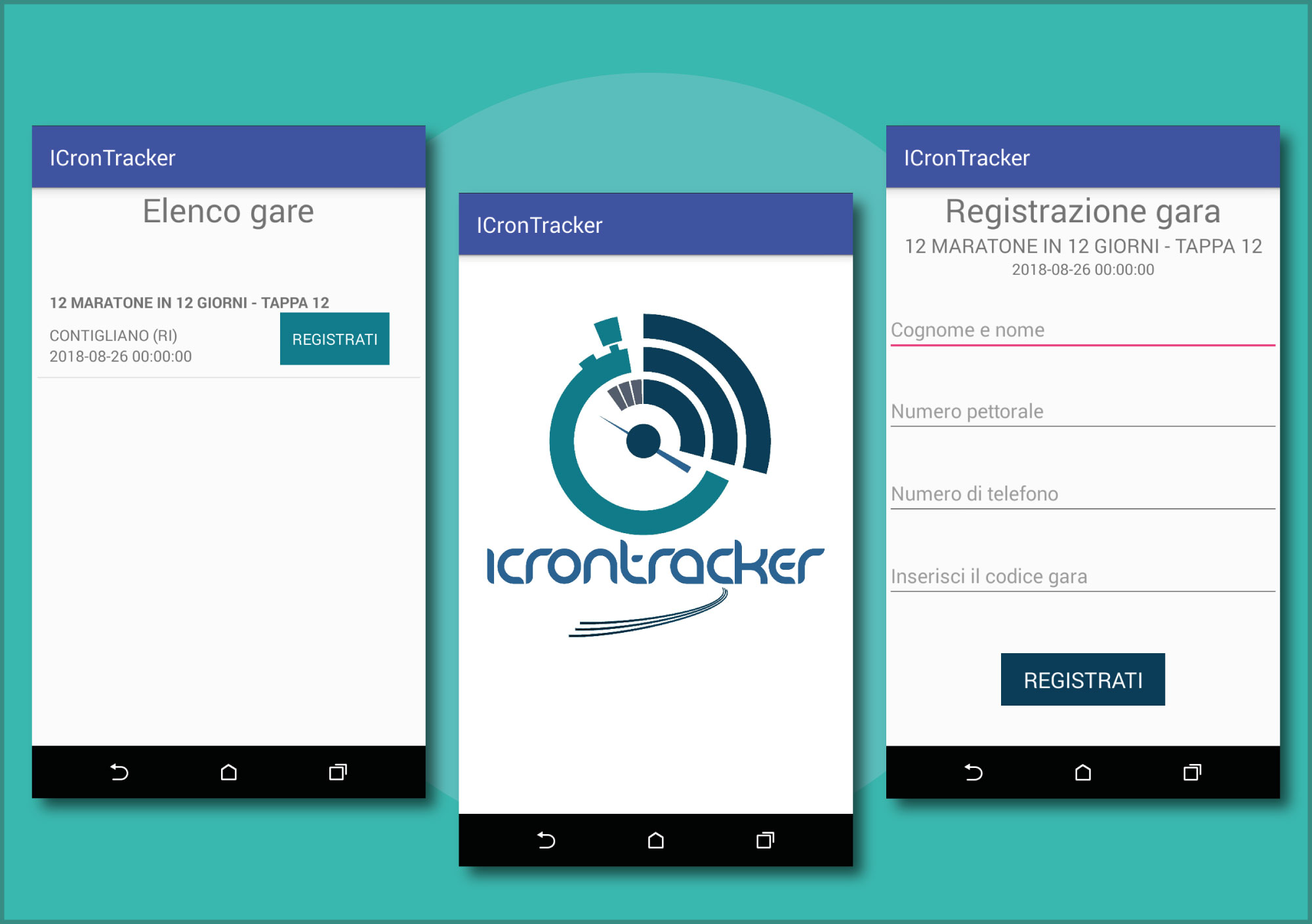 Realizzazione App Android Icrontracker Multimedia