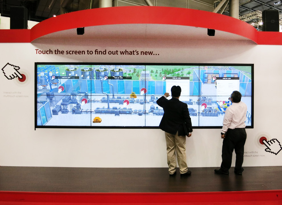 The Touch Wall OnTheGo Interactive Videowalls