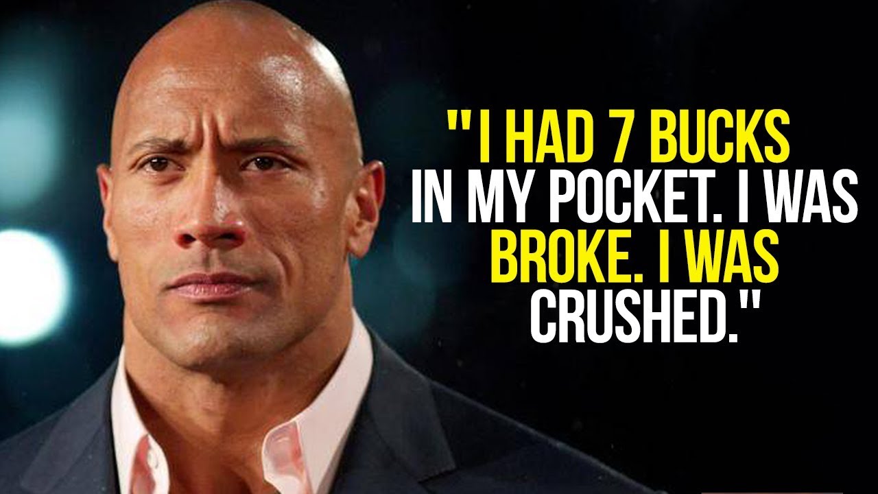 Inspirerende speech dit is wat Dwayne Johnson op zijn dieptepunt op de