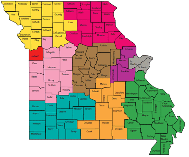 District Map Missouri Academy of Family Physicians