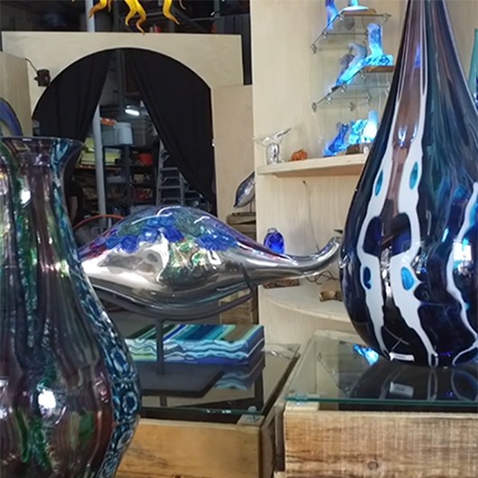 Maui Hawaii Glass Blowing Hand Blown Glass Art Made on Maui