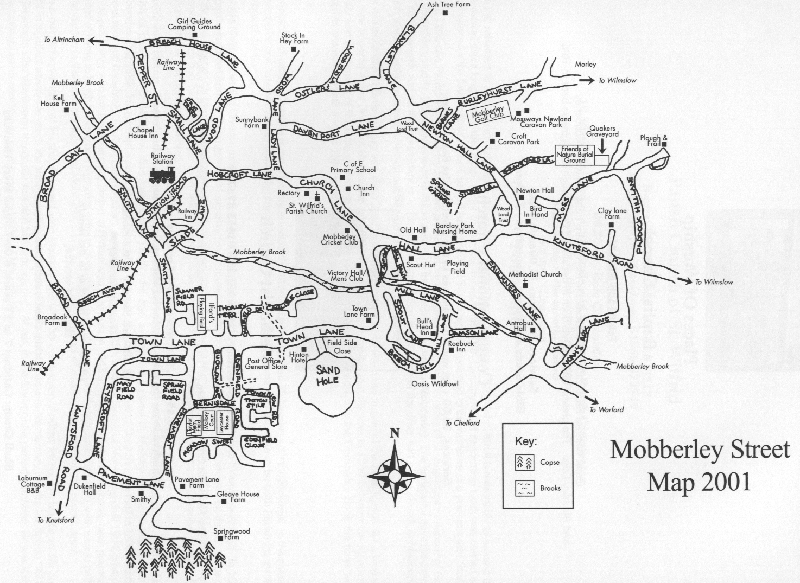 Mobberley Map
