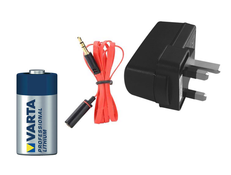 Batteries, adapters, extension cables Mobeye