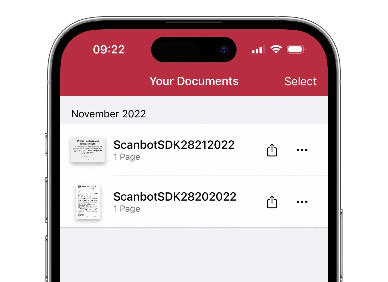 Scanbot SDK stellt kostenlose DocumentScannerApp für iOS und Android vor