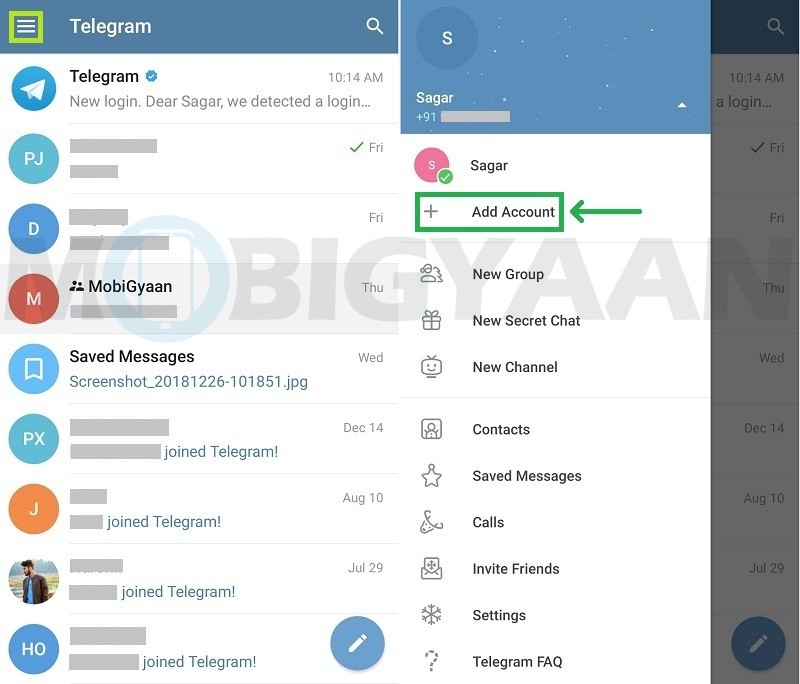 How to use multiple accounts in Telegram on your smartphone [Android Guide]