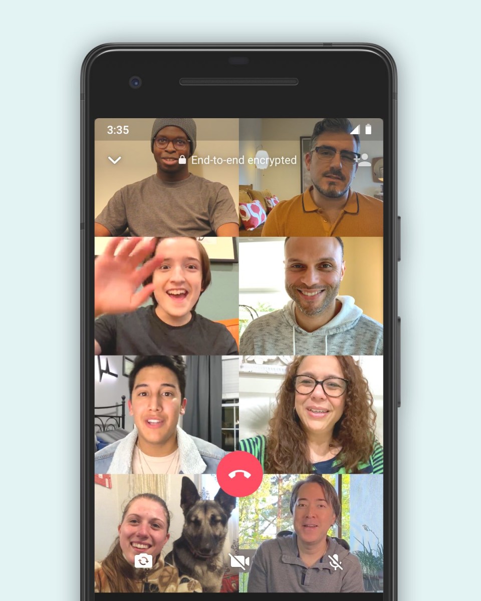 WhatsApp group calling feature with up to 8 people is now available