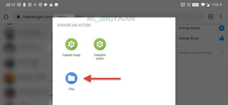 How to send PDF, Docx files on Facebook Messenger For Smartphones