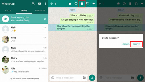 How to Delete WhatsApp Chat History on Android/Samsung