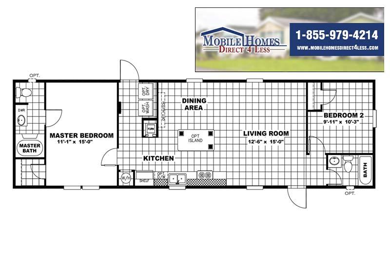 2 Bedroom 2 Bath Mobile Homes For Sale Hallerenee