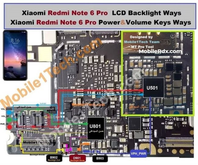 Redmi Note 6 Pro Power Key Way Volume Button Jumper Solution