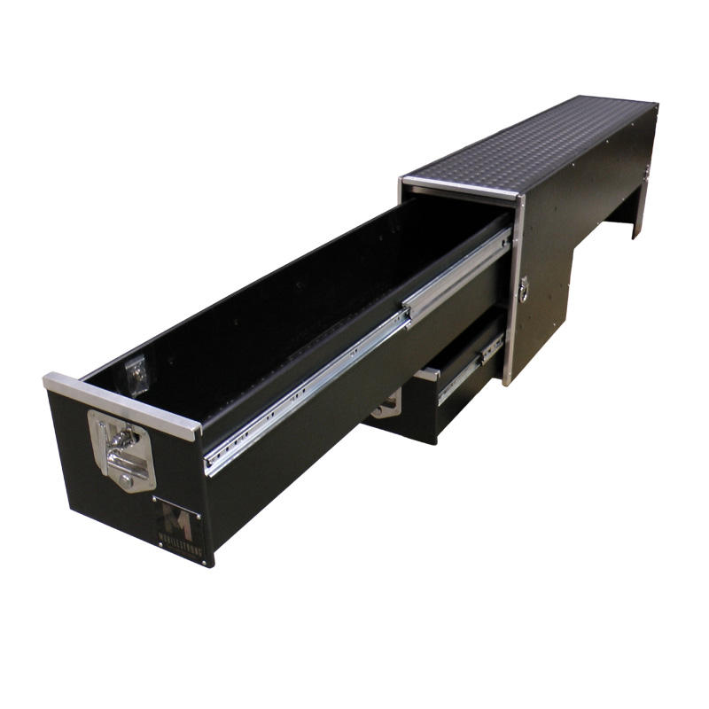 Wheel Well Storage Box Drawer for Trucks Tool Box, Gun Box