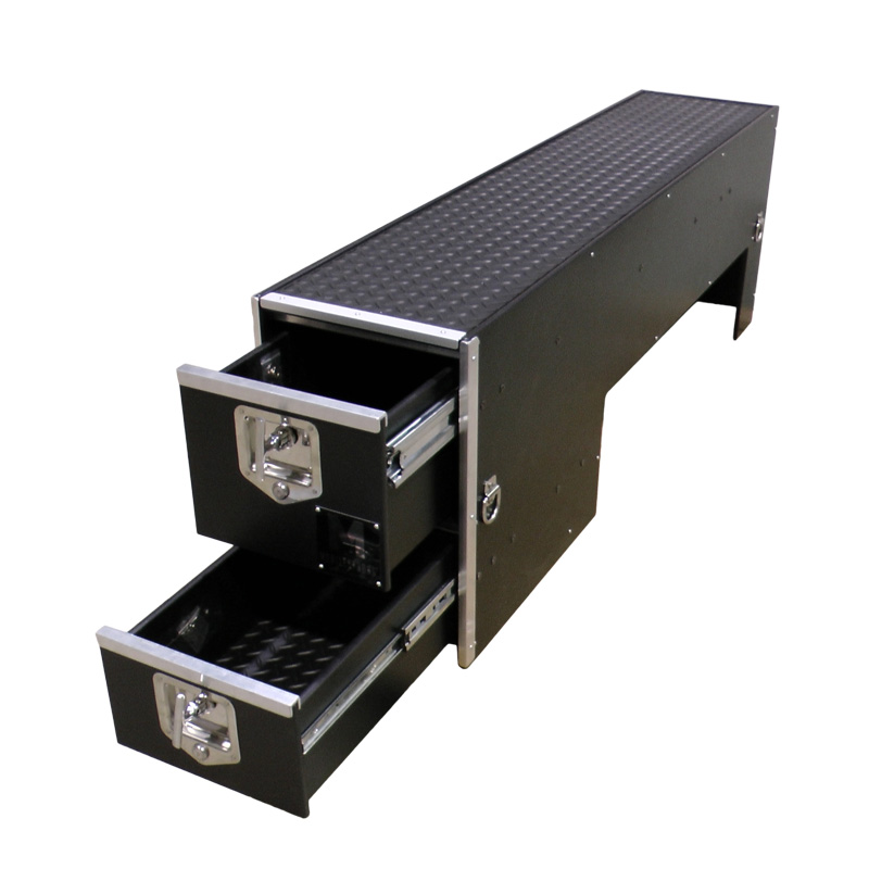 Wheel Well Storage Box Drawer for Trucks Tool Box, Gun Box
