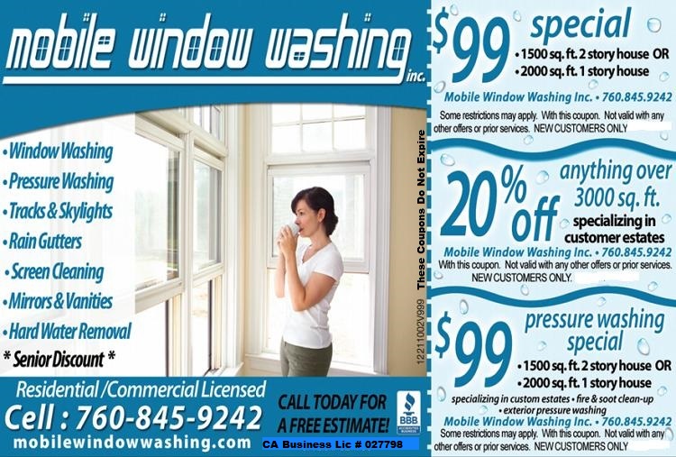 Coupons Window Cleaning Encinitas