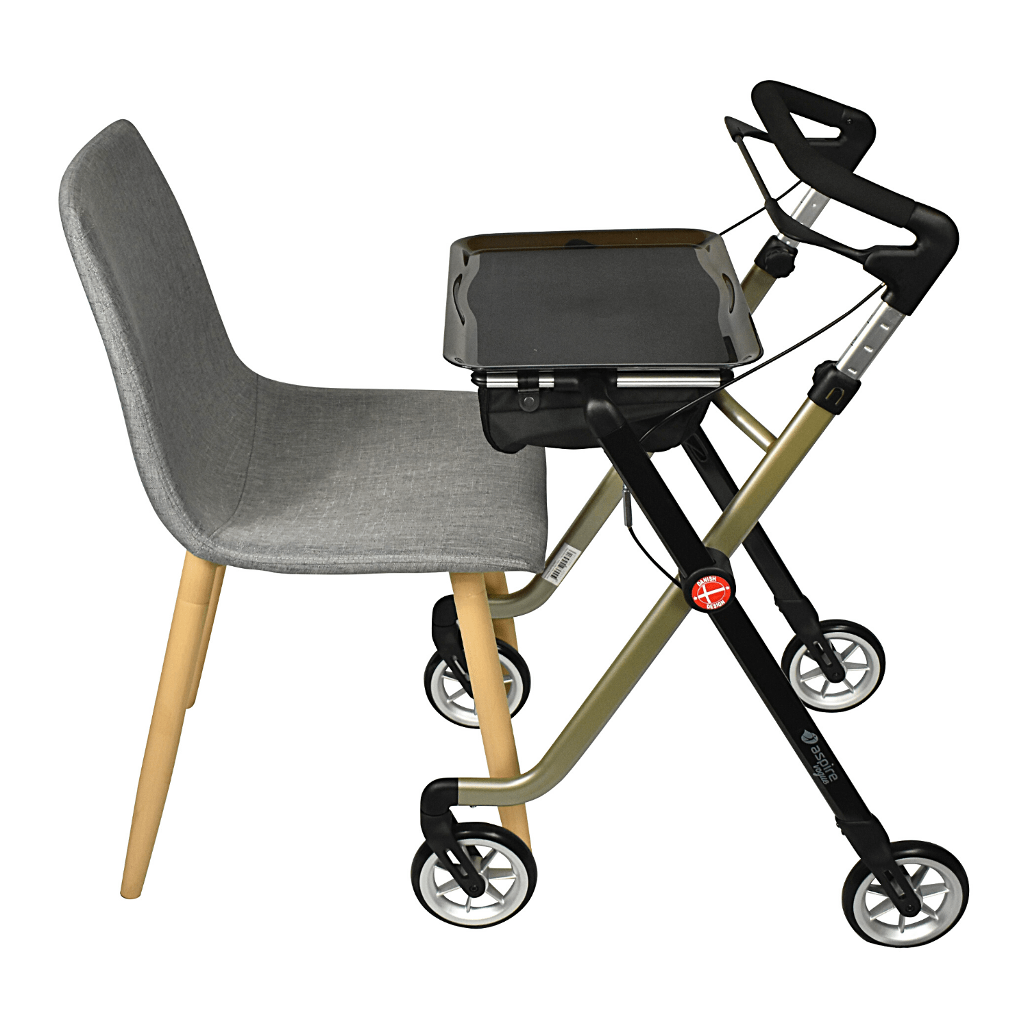 Aspire Vogue Indoor Walker With Tray Mobility and Wellness