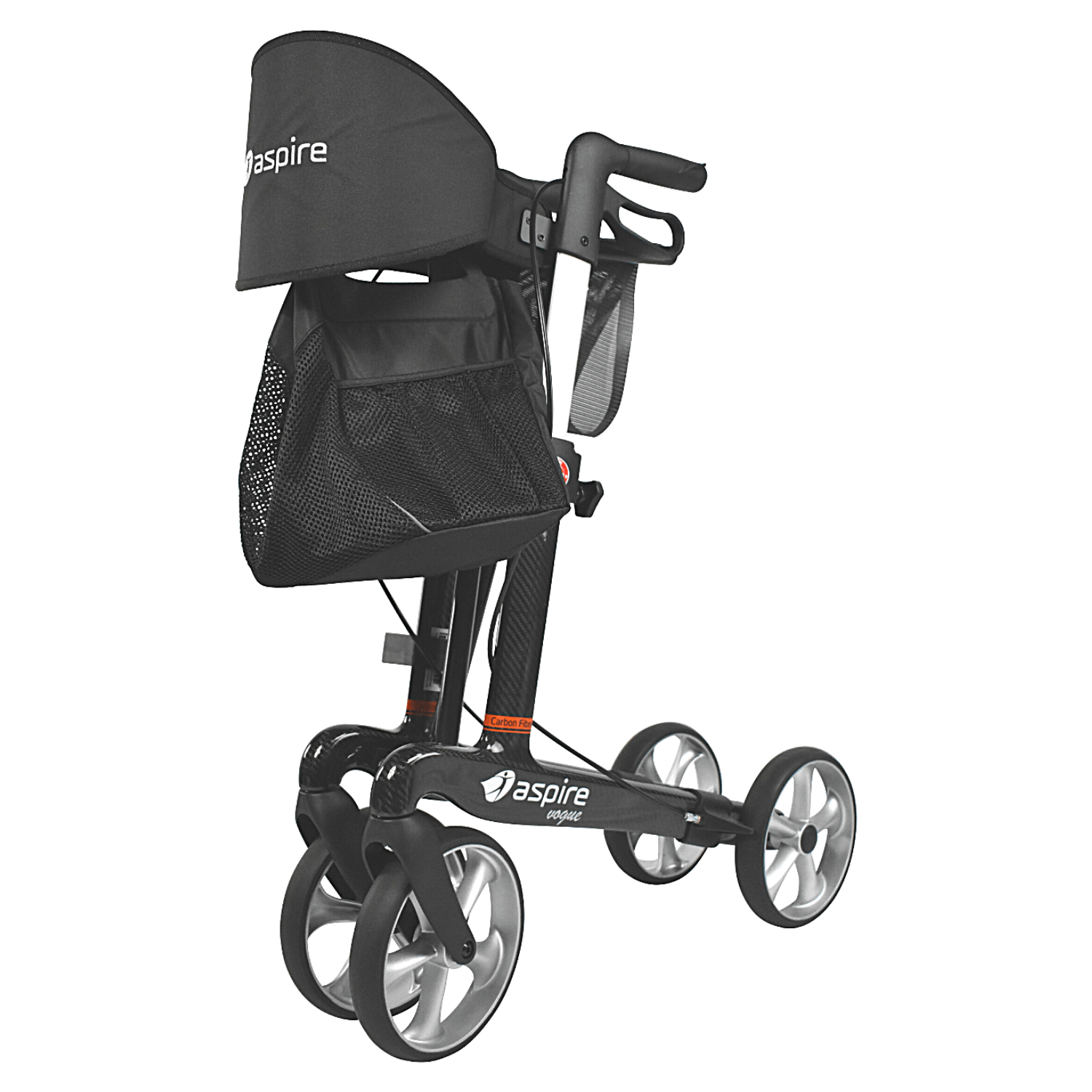 Aspire Vogue Carbon Fibre Seat Walker Mobility and Wellness