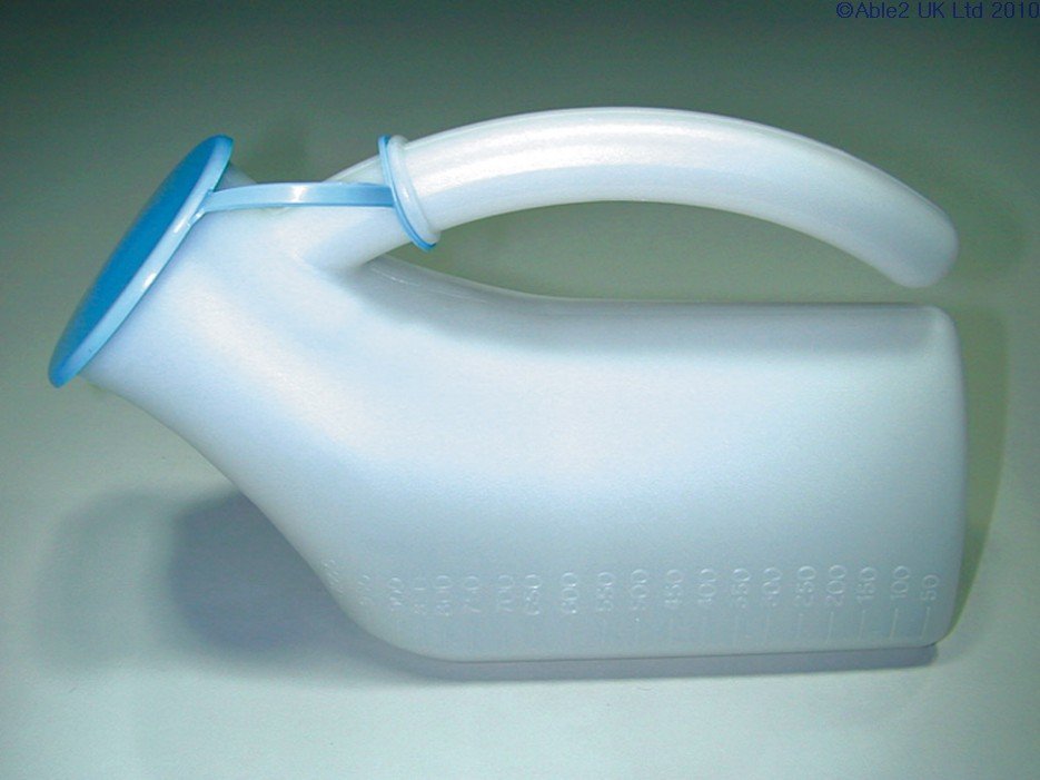 Male Urinal with Lid Urinals & Pans from Mobility Pitstop