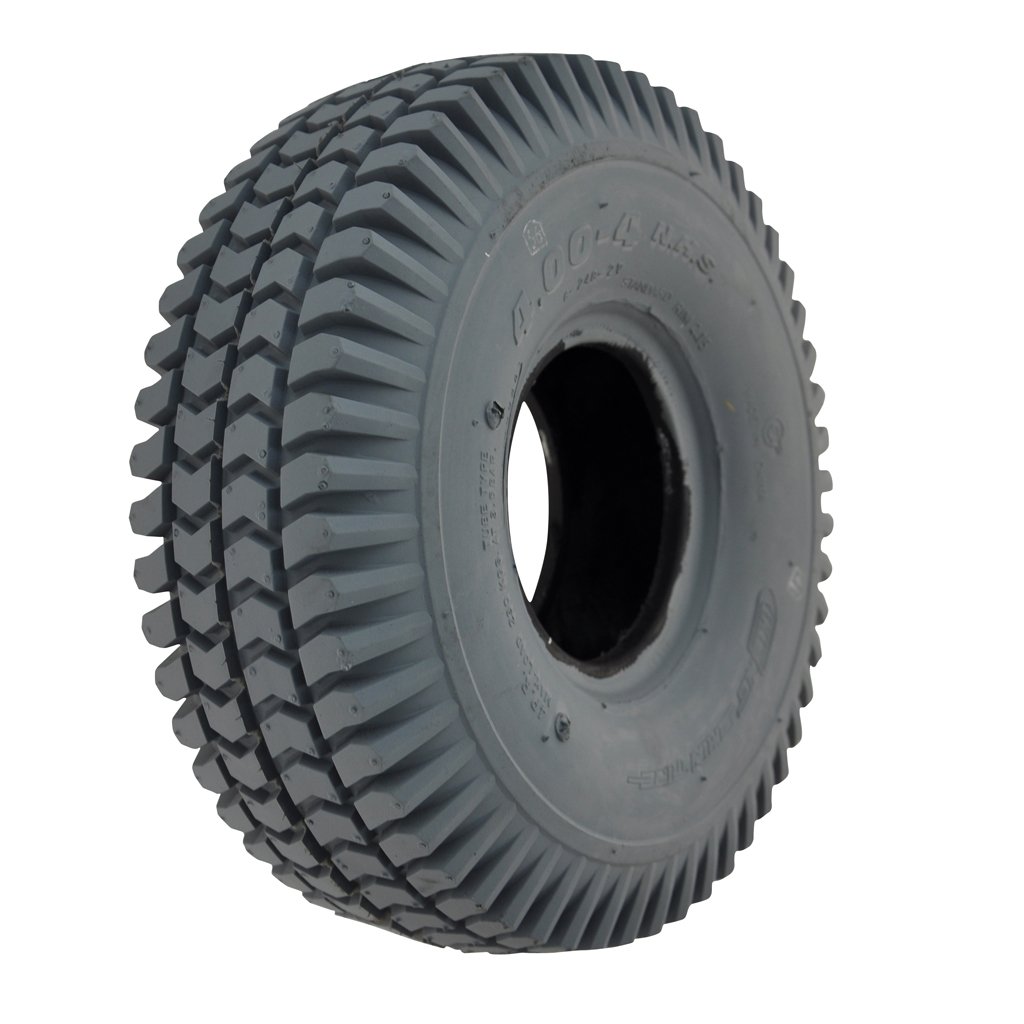 400 x 4 Infilled Cheng Shin/Primo Block Tyre Solid/Puncture Proof