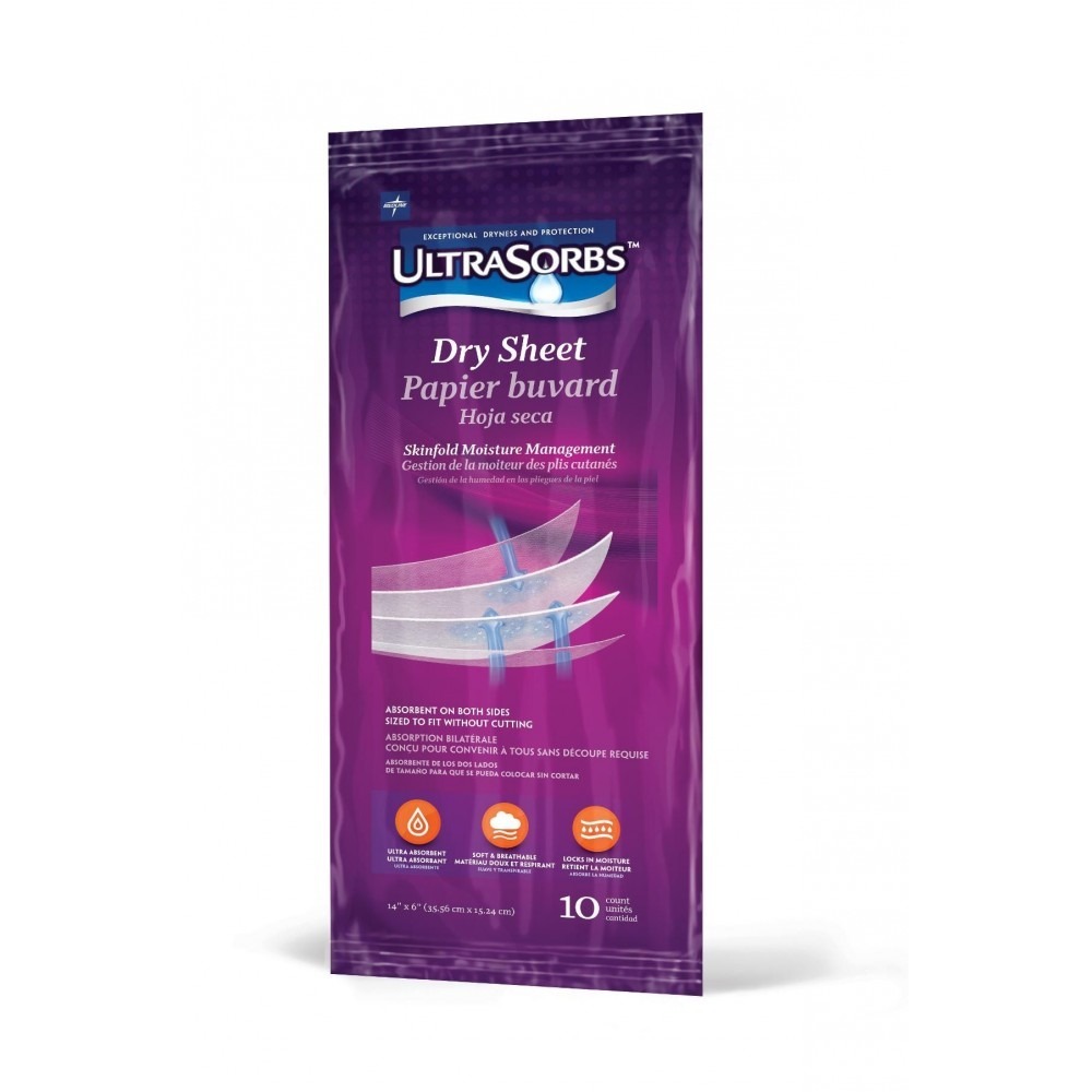 Ultrasorb AP Disposable Dry Continence Pads and Skin Fold Sheets The