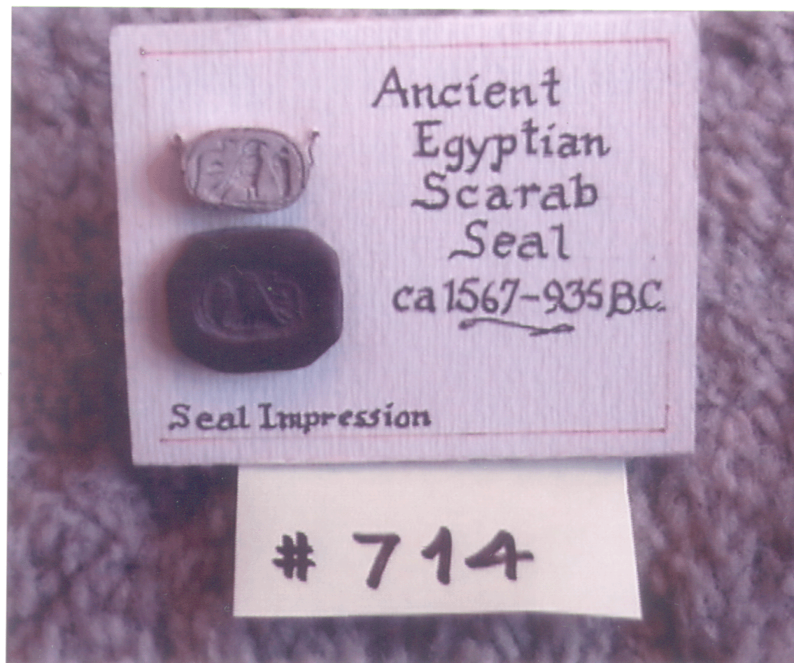 MoBW Collections > Seals > Ancient Egyptian Scarab Seal